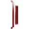 Ekena Millwork 16" Pull Handle & 12" Flush Pull for 2 1/4" Doors, Regal Red GB6001PP51612RR - alternate 4